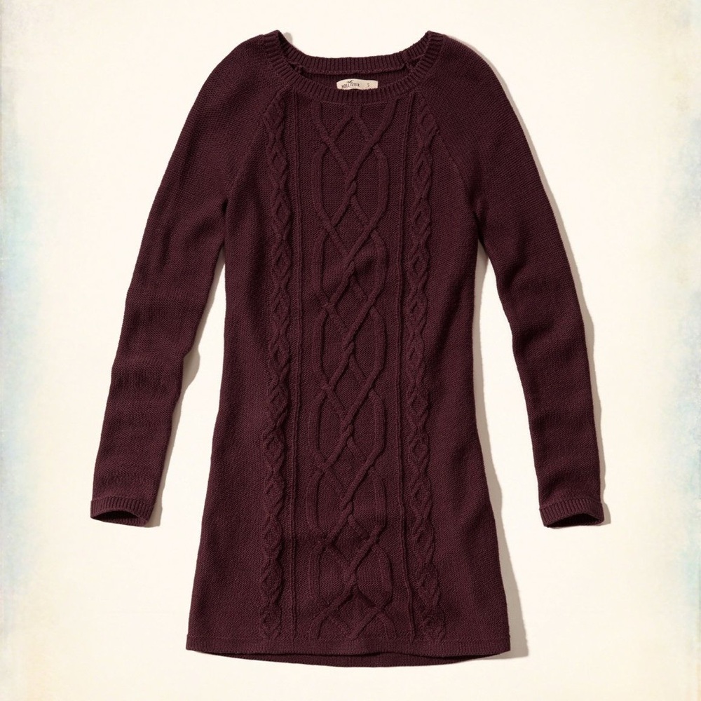 HOLLISTER Maroon Sweater Dress